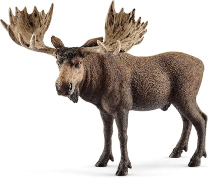 Schleich Wild Life - 5PC North American Animal Figurine Bundle - Realistic Moose, Wolf, Fox, Alligator, and Grizzly Bear Figures  - 3+ | 77417 | Wild Animal Figurine, Realistic Animal Toys,