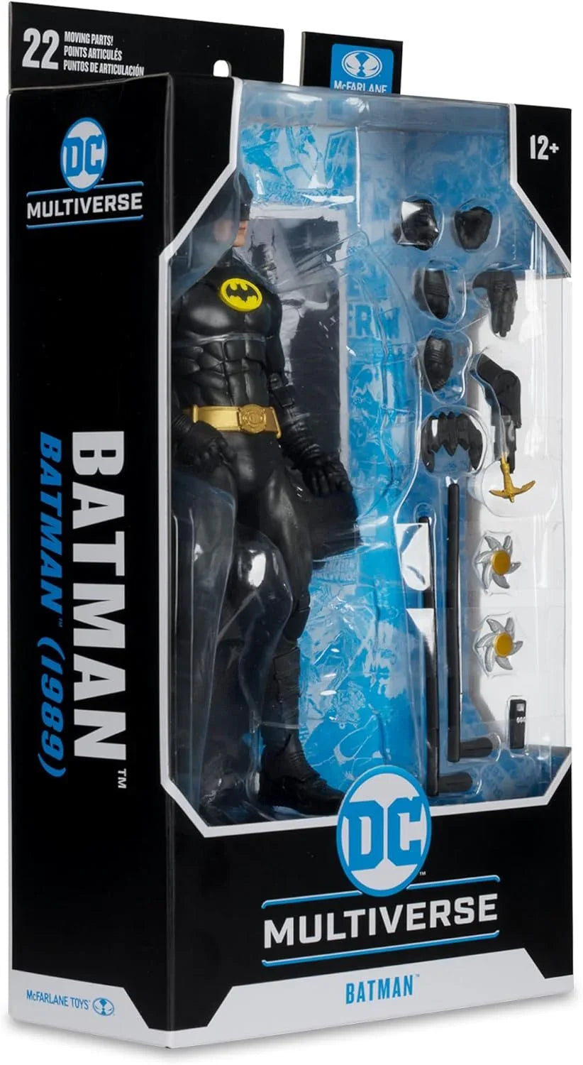 McFarlane Toys – DC Multiverse Batman (1989 Movie) 7" Action Figure – 22 Points of Articulation, Accessories Included - Jaiman Toys