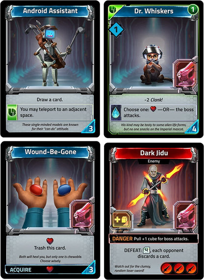 Clank! In! Space! Deck-Building Board Game | Sci-Fi Adventure Strategy Game | Standalone Board Game for 2–4 Players | Ages 13+