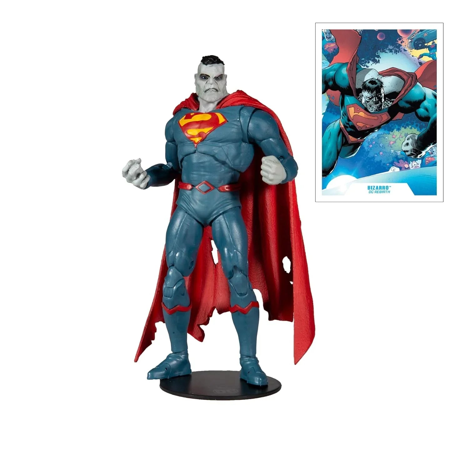 McFarlane DC Multiverse Superman Bizarro Action Figure – 7 Inch DC Rebirth - Jaiman Toys