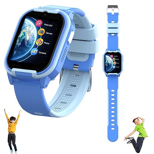 Spiky Gnome 4G Video Calling Smartwatch for Kids – Pink | GPS, SOS, HD Camera- 3 Color Options