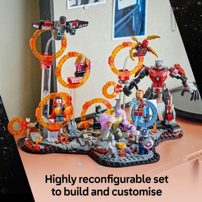 LEGO Marvel 76323 Avengers: Endgame Final Battle Building Toy with a Thanos Figure, Ant-Man Mech & 9 Minifigures incl. Captain America, Black Panther, Iron Man & Doctor Strange - Gift for Boys & Girls