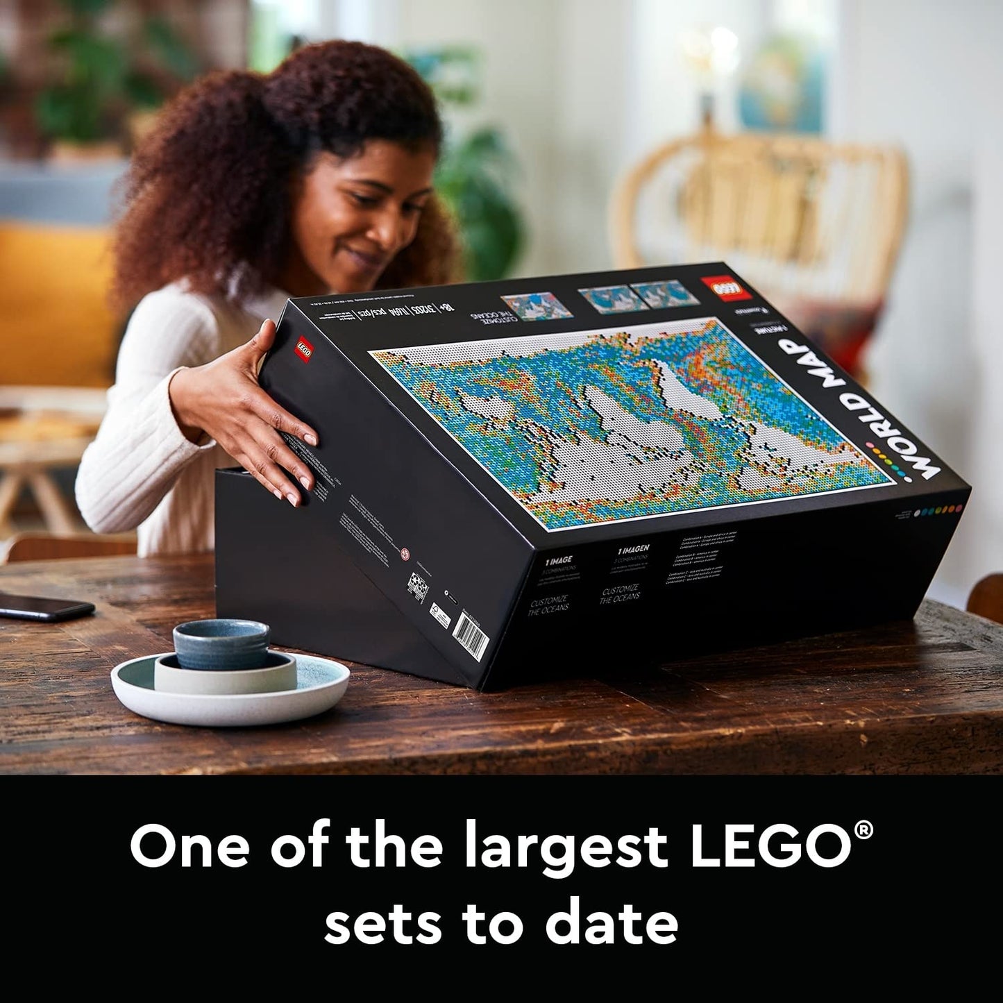 LEGO 31203 Art World Map  Building Kit (11,695 Pieces) | Customizable Wall Art & Home Décor Set for Adults
