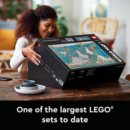LEGO 31203 Art World Map  Building Kit (11,695 Pieces) | Customizable Wall Art & Home Décor Set for Adults