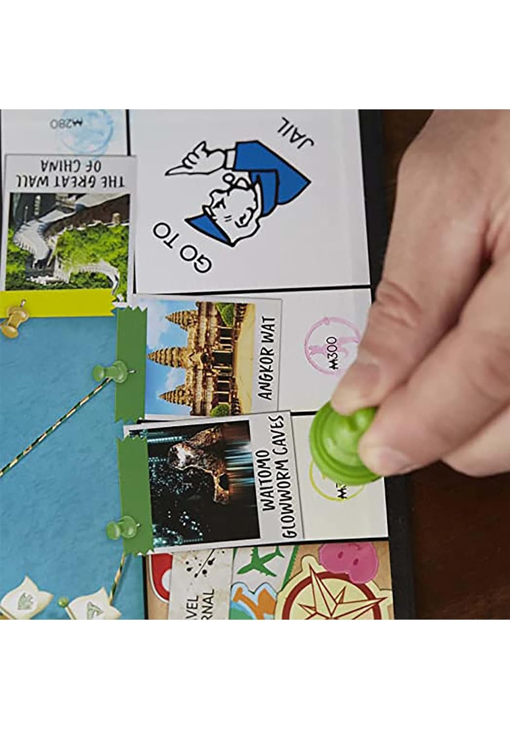 Monopoly - Travel World Tour Board Game, for Families and Kids Dry-Erase Gameboard - Borad Game for Boys and Girls Ages 8+ for 2-4 Players