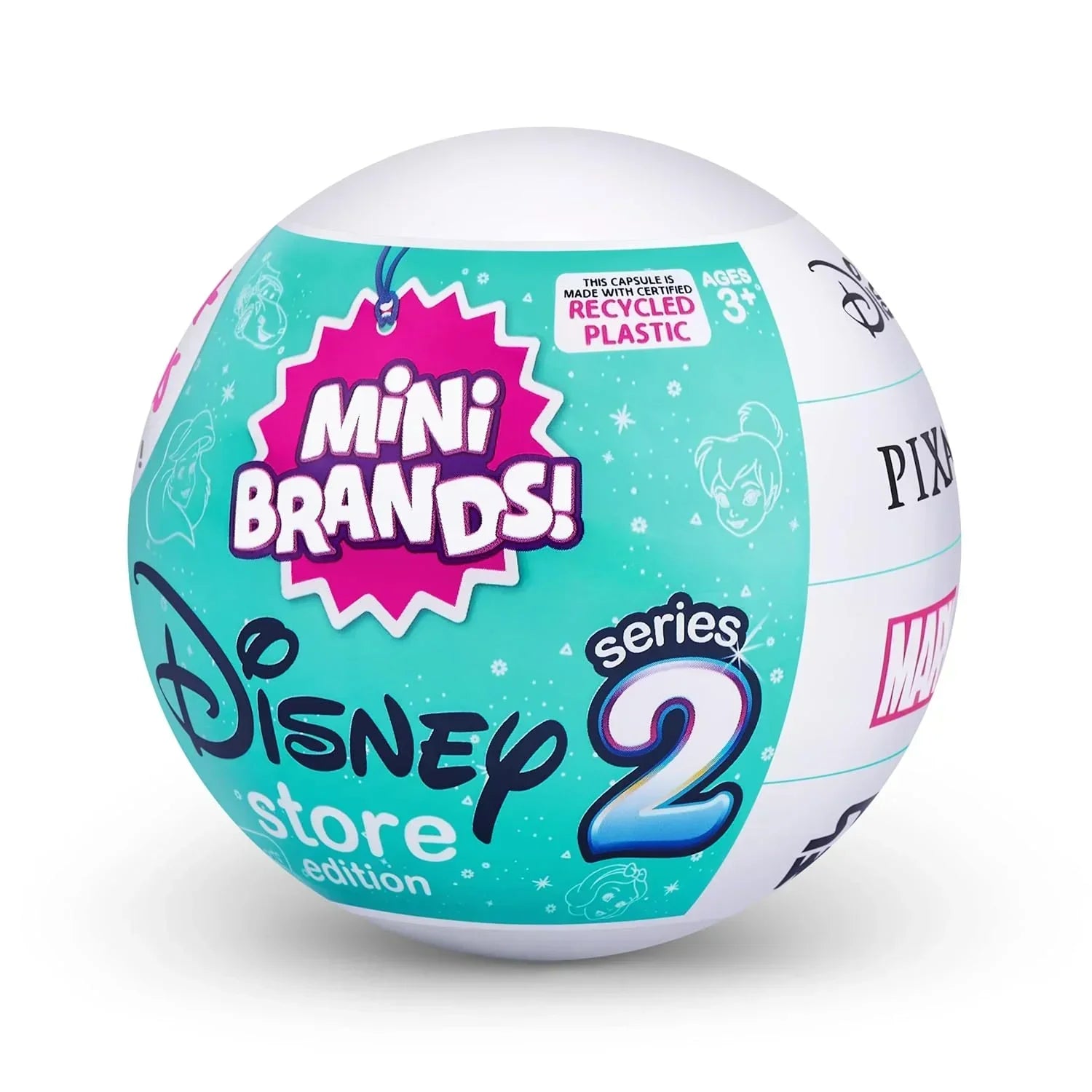 Zuru Mini Brands Disney Store Edition Series 2 Miniature Toy Product Blind Capsule - Contains 5 Miniature Figures - Jaiman Toys