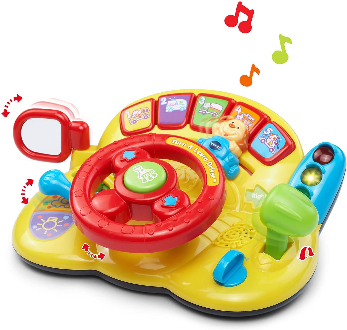 VTech Turn & Learn Driver Interactive Steering Wheel Toy- 2 Color Options