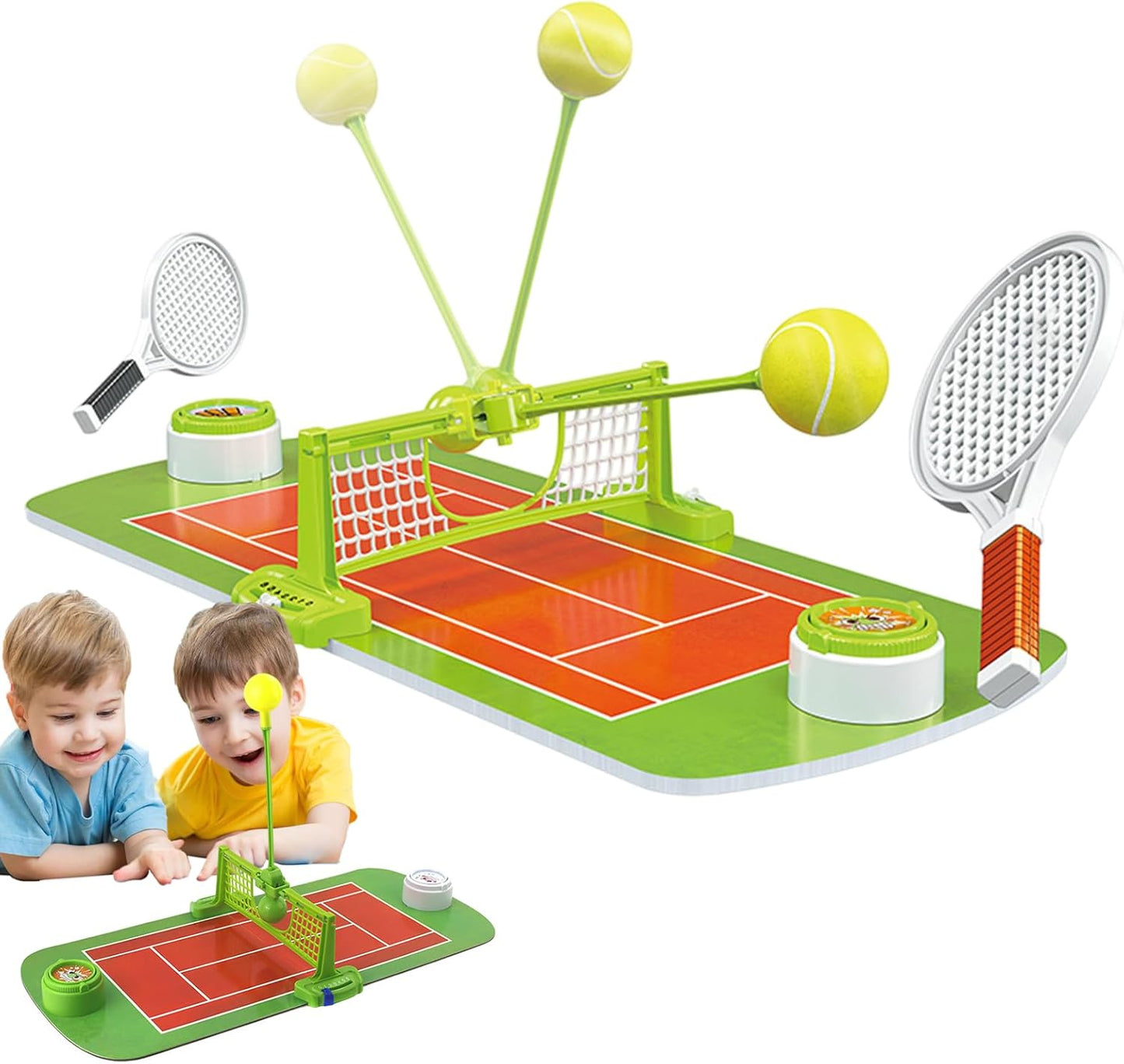 SIMARR Tabletop Tennis Game Set for Kids – Mini Indoor Table Tennis Toy with Rackets & Net | Family Sports Game