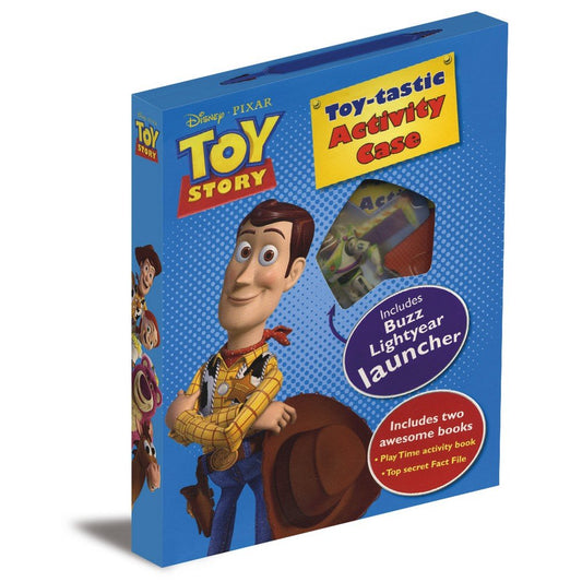 Disney Pixar Toy Story Toy-Tastic Activity Case with Buzz Lightyear Launcher, Activity Books & Kids Learning Set