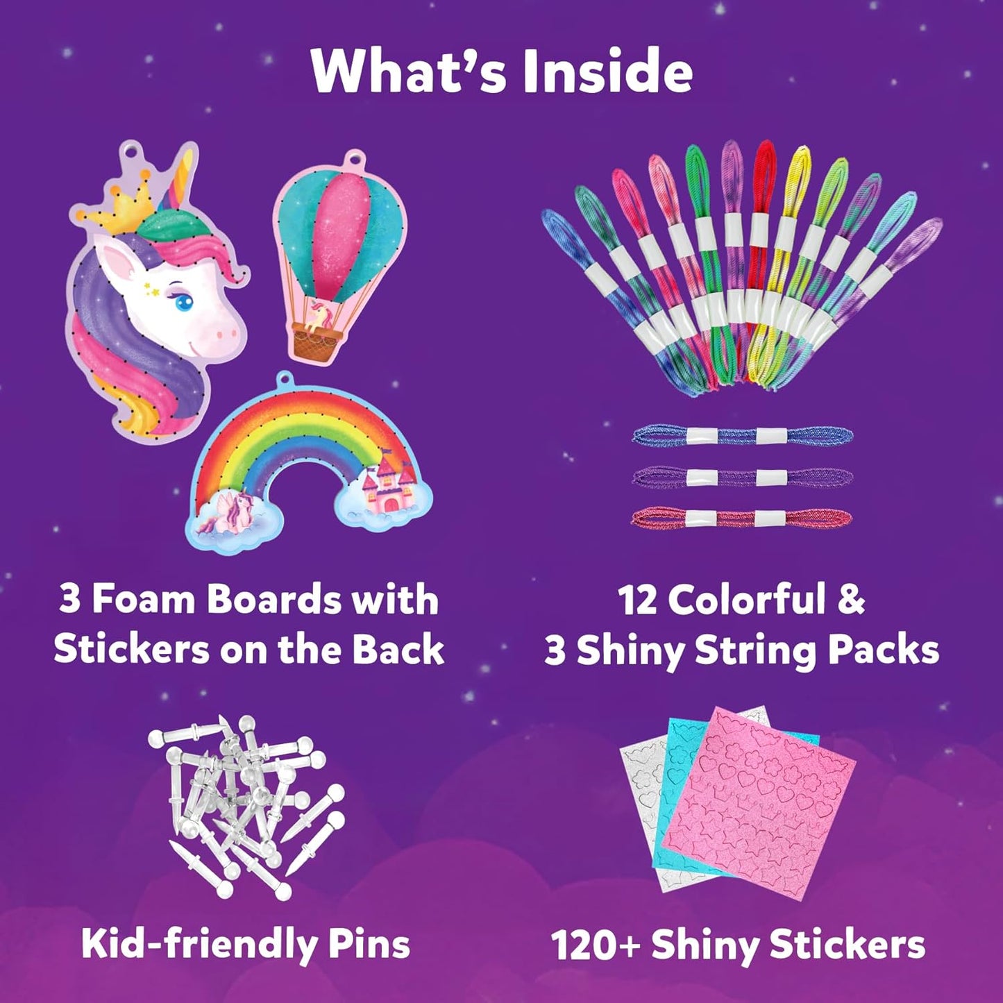 Skillmatics Art & Craft Activity - Super Strings Unicorn Magic, Mess-Free Art for Kids, Craft Kits & Supplies, DIY Creative Activity, Gifts for Girls & Boys Ages 6, 7, 8, 9, 10, 11, 12