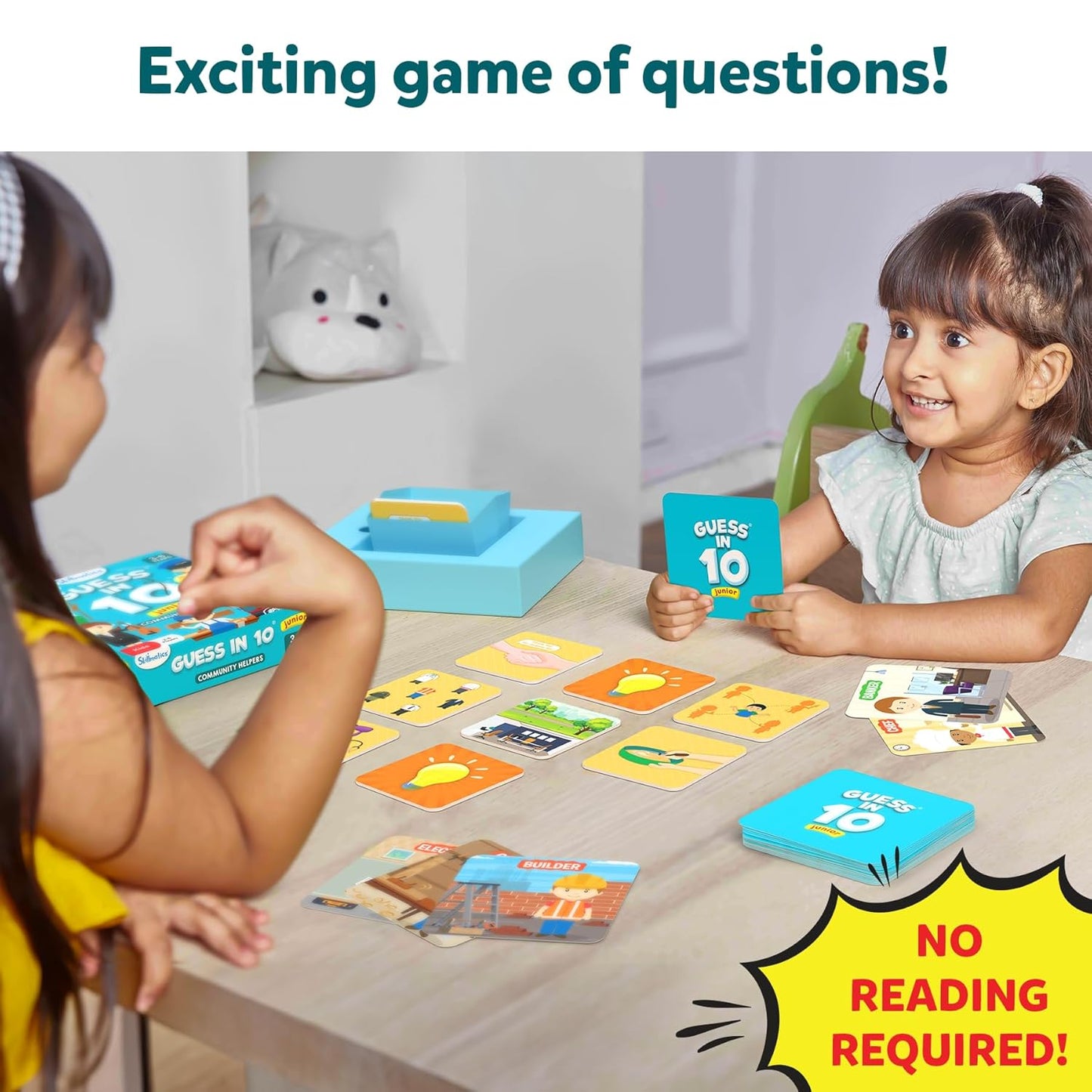 Skillmatics Card Game - Guess in 10 Junior Community Helpers for Kids, Boys, Girls, and Families Who Love Board Games and Educational Toys, Travel Friendly,...