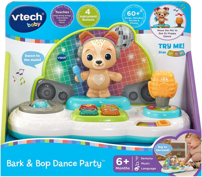 VTech Bark and Bop Dance Party | Interactive Musical DJ Puppy Toy with Lights & Sounds