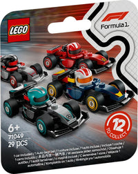LEGO 71049 F1 Collectible Race Cars  Mini F1 Vehicles with Helmets (Ages 6+) - 1 Piece Random