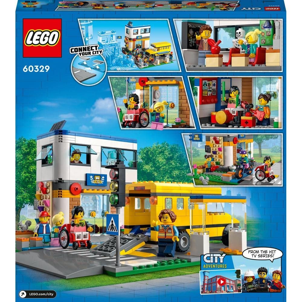 LEGO 60329 City School Day Building Kit (433 Pieces)