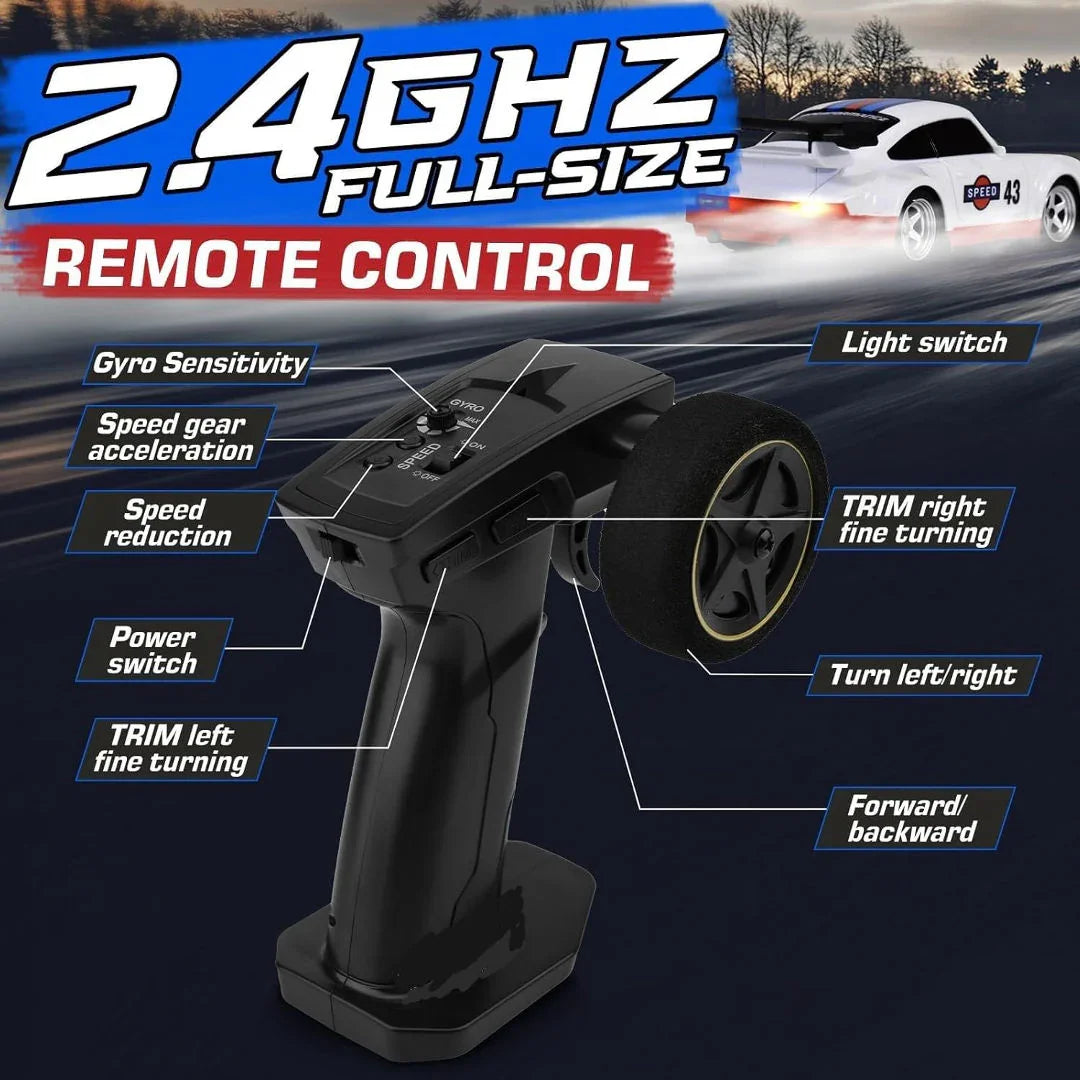 Chassis Model 1:43 RC Drift Race Car 4WD Ready to Go Mini Car Toy With Gyro