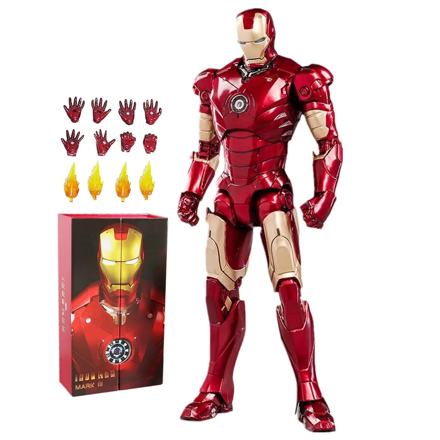 ZD Toys Ultimate 7″ Iron Man Mark III Action Figure – Marvel Avengers Collector’s Edition (No Light Function) - Jaiman Toys