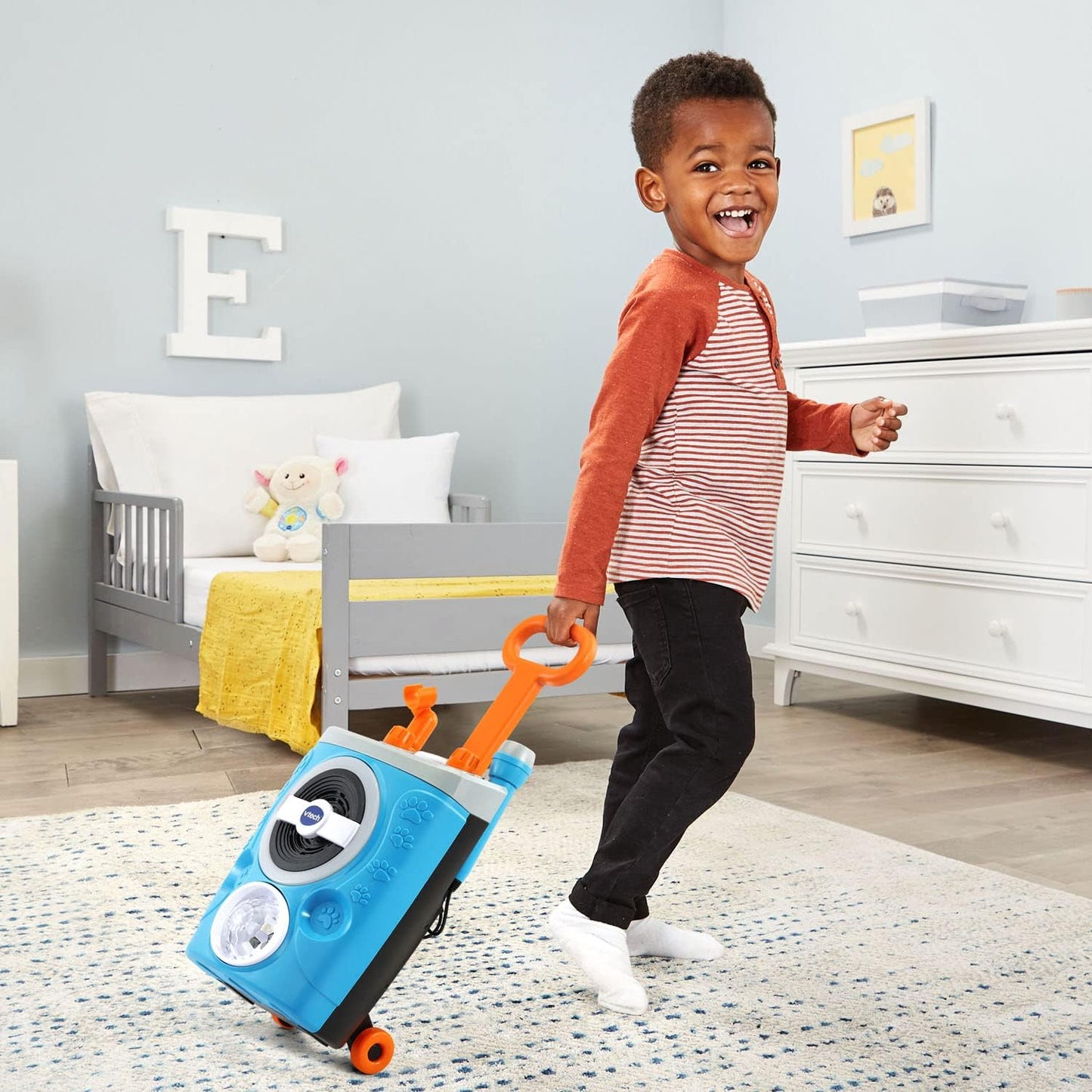 VTech Kidi SuperStar Jr. Karaoke Machine with Bluetooth® | Kids Portable Karaoke Speaker, Wired Microphone, LED Lights & Built-in Songs | Ages 3+