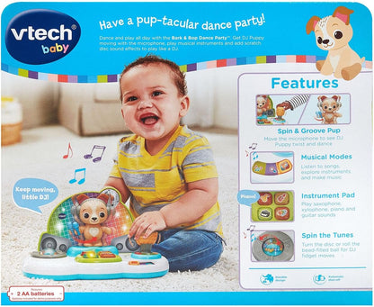 VTech Bark and Bop Dance Party | Interactive Musical DJ Puppy Toy with Lights & Sounds