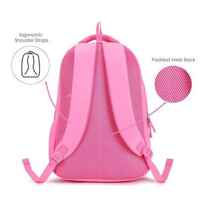 Genie Paige Backpack for Women – 19” | Lightweight, Water-Resistant & Spacious (36L) with Happy Pouch - Jaiman Toys
