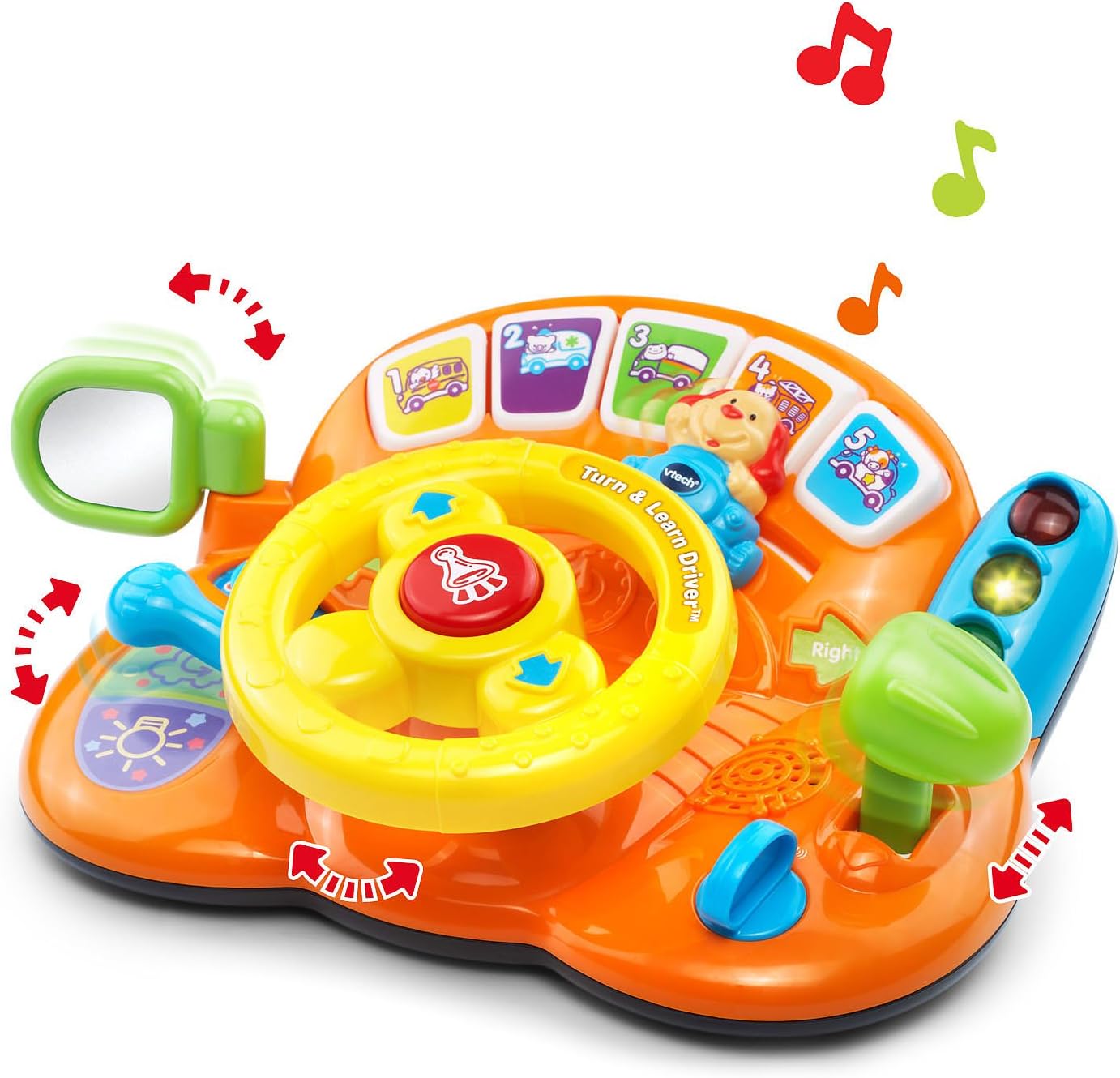 VTech Turn & Learn Driver Interactive Steering Wheel Toy- 2 Color Options
