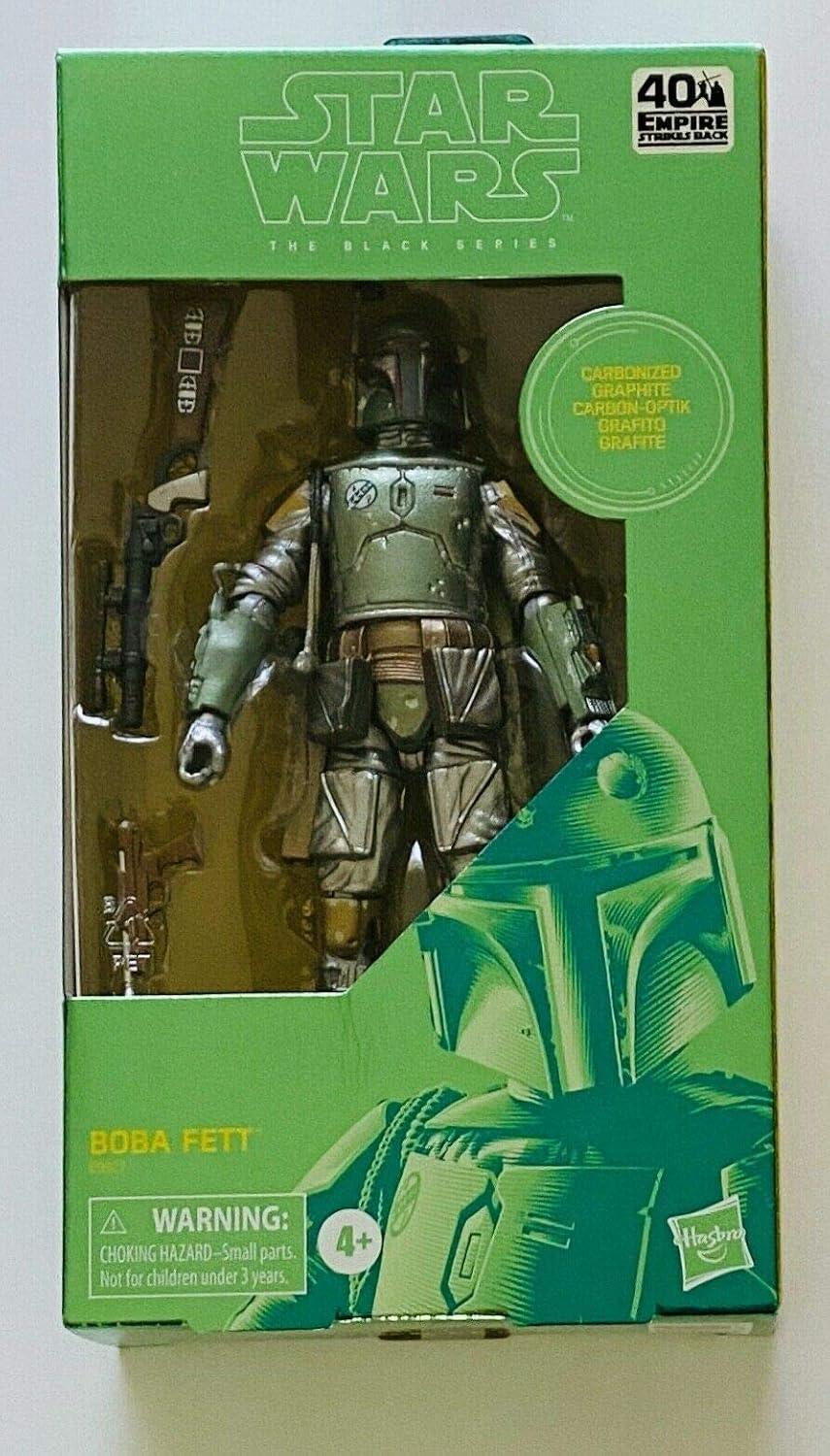 NECA Star Wars The Black Series Boba Fett (Carbonized Graphite) 6-inch Action Figure - Jaiman Toys
