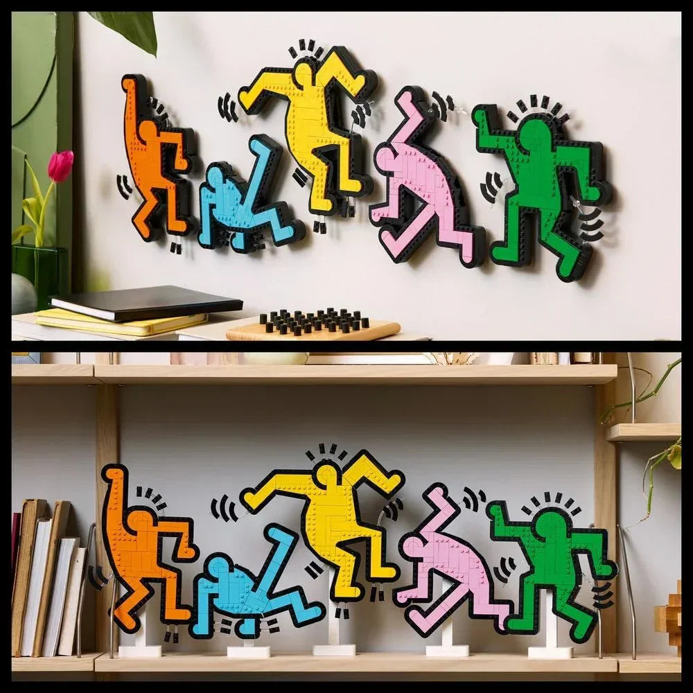 LEGO 31216 Art Keith Haring: Dancing Figures Building Set (1,773 Pieces) | Pop Art Wall Décor & Display Set for Adults