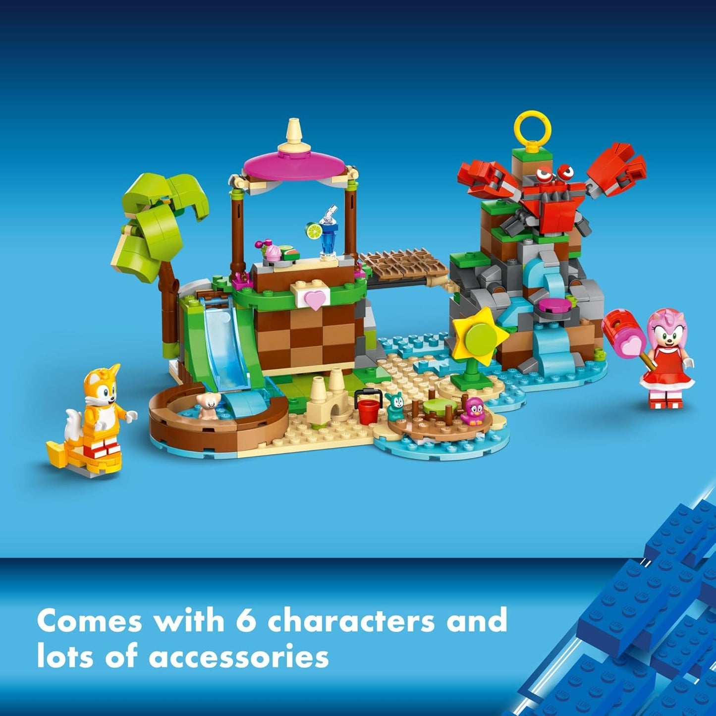 LEGO Sonic The Hedgehog Amy’s Animal Rescue Island 76992 Building Toy Set, Sonic Adventure Toy with 6 Characters and Accessories for Creative Role Play, Fun Gift for 7 Year Old Gamers