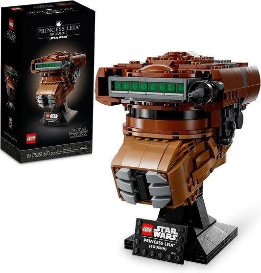 LEGO 75351 Star Wars Princess Leia (Boushh) Helmet Set for Adults (670 Pieces) - Jaiman Toys