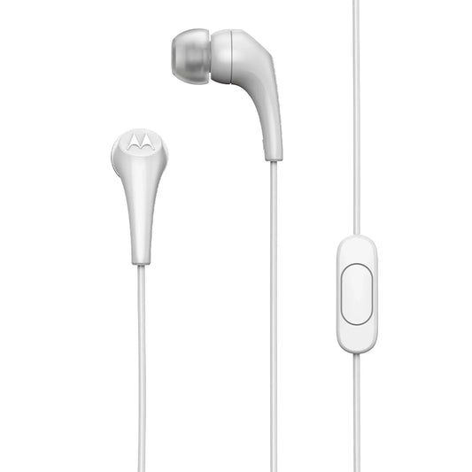 Motorola Earbuds 2 Wired in Ear Headphone with Mic (White) - Jaiman Toys