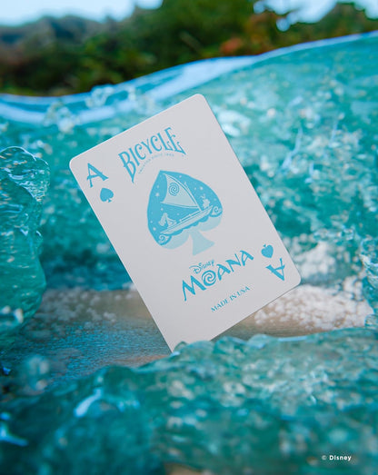Bicycle Disney Moana Playing Cards – Poker Size Deck with Air-Cushion Finish & Foil Tuck Box