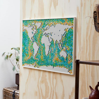 LEGO 31203 Art World Map  Building Kit (11,695 Pieces) | Customizable Wall Art & Home Décor Set for Adults
