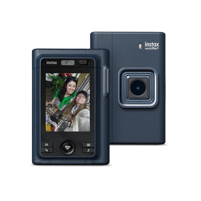 Fujifilm Instax Mini LiPlay+ Midnight Blue Hybrid Instant Camera with Bluetooth & Sound Capture