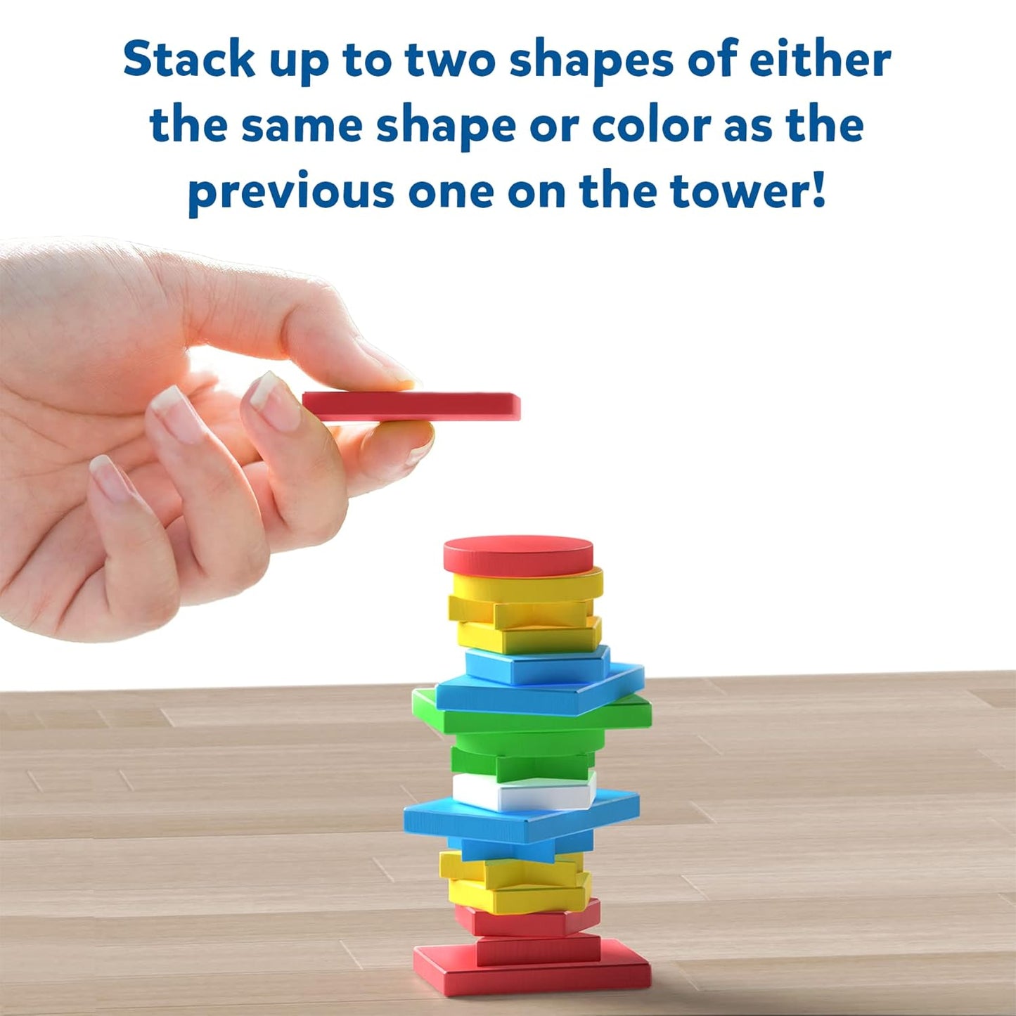 Skillmatics Board Game - 2 The Top, Matching & Balancing Game With A Twist, Match Colors & Shapes, Fun Family Friendly Game, For Kid