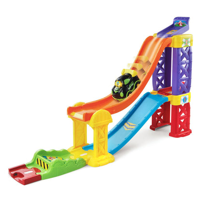 VTech Go! Go! Smart Wheels 3-in-1 Launch & Play Raceway | Interactive Car Track Playset with SmartPoint Race Car | Educational Toy for Ages 1–5