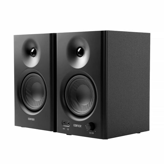 EDIFIER MR4 Powered Studio Monitor Speakers with Supreme Deep Bass, Wooden Enclosure, Dual Mode Sound Effect (Black) - Jaiman Toys