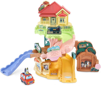 VTech Bluey Road Trip Vehicle Playset | Interactive Bluey Adventure Playset with Vehicle, Lights, Sounds & Multi-Level Family Play for Kids