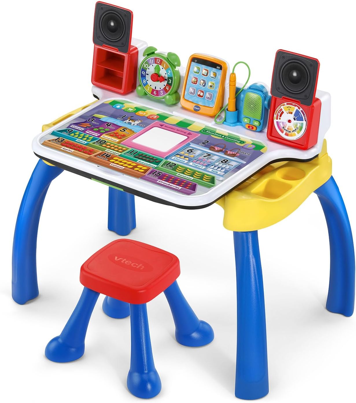 VTech Explore & Write Deluxe Activity Desk Interactive Learning Table with Stool & Stylus | Educational Toy for Kids
