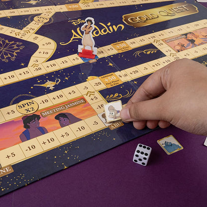 BO Games Disney Aladdin Gold Quest Board Game – 2–6 Players, Ages 6+