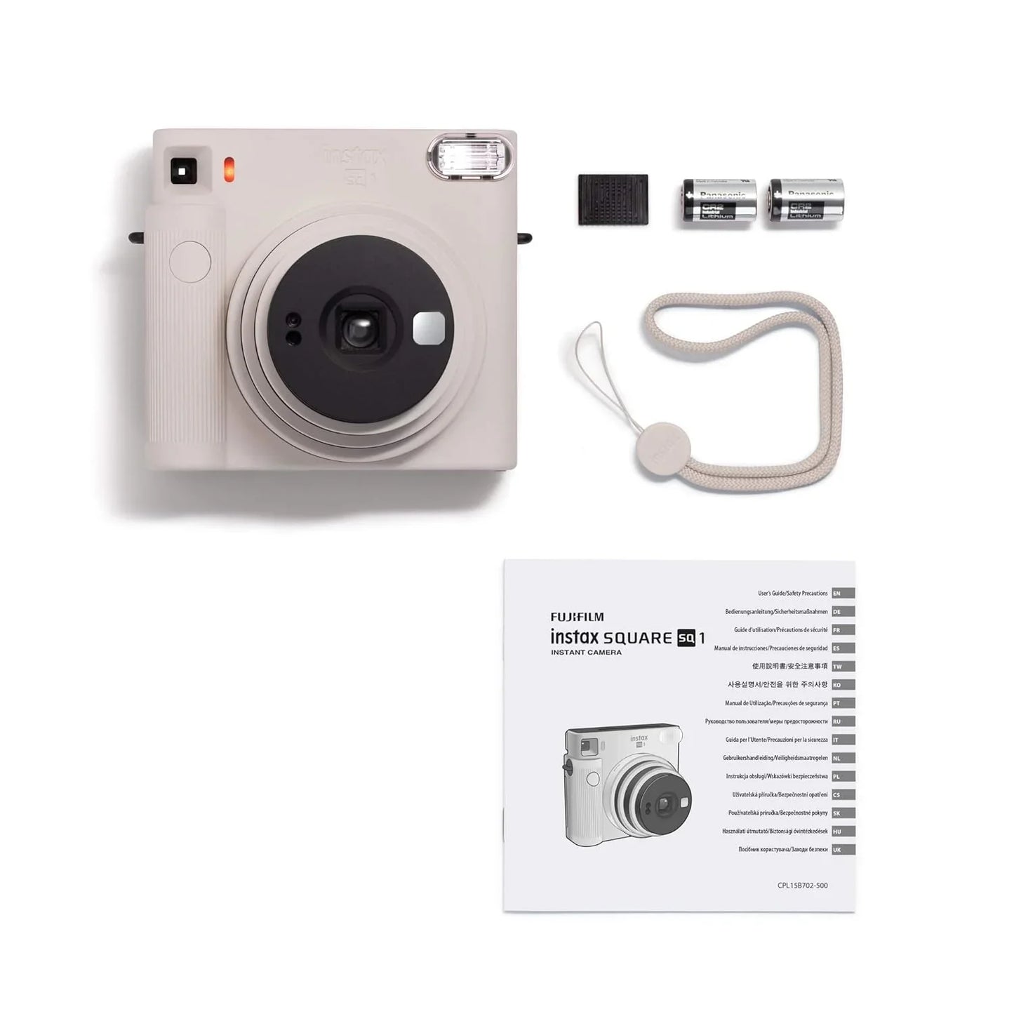Fujifilm Instax Square SQ1 Starter Kit – Chalk White Instant Camera