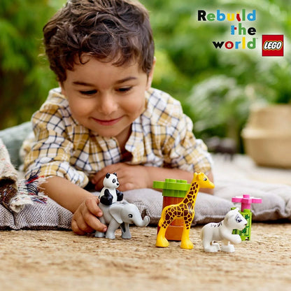 LEGO 10904 Duplo Baby Animals – Educational Building Blocks Set for Toddlers, Animal Learning Toy for Kids 2+ Years