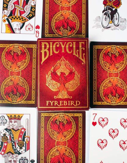 Bicycle Fyrebird Playing Cards – Poker Size Deck with Air-Cushion Finish