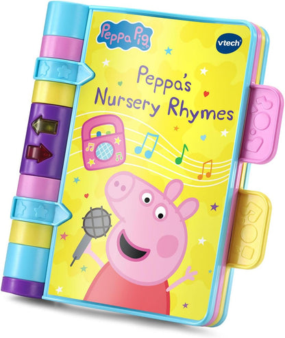 VTech Peppa Pig Peppa's Nursery Rhymes Interactive Musical Story Book with Lights, Songs & Learning Activities