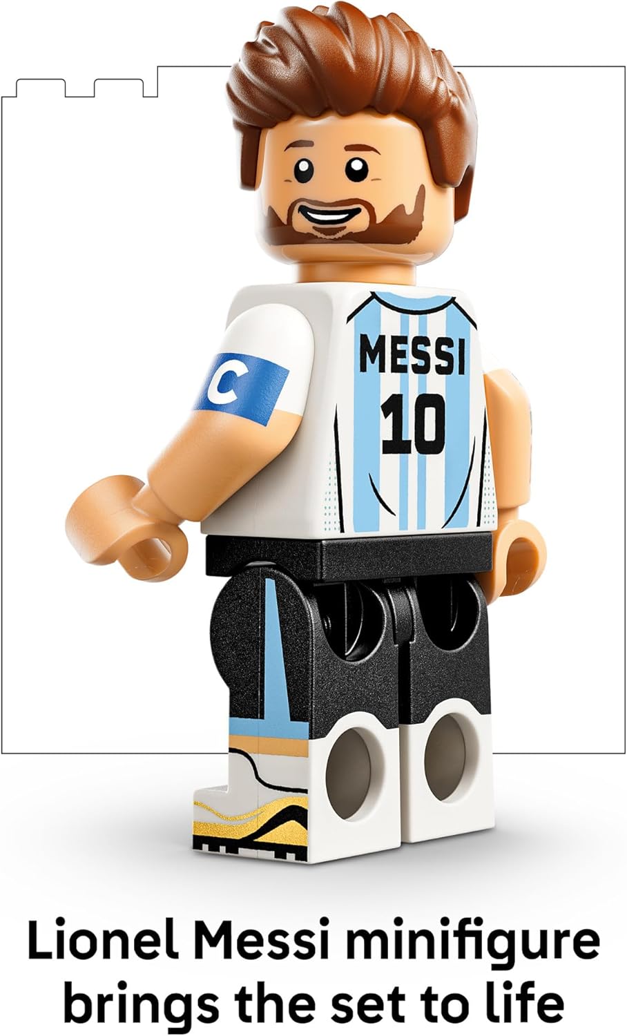 LEGO 43011 Editions Lionel Messi – Soccer Highlights - Building Set for Boys & Girls, Ages 10+ - Collectible Soccer Gift with Plaque - Kids Bedroom or Shelf Decor - 43011