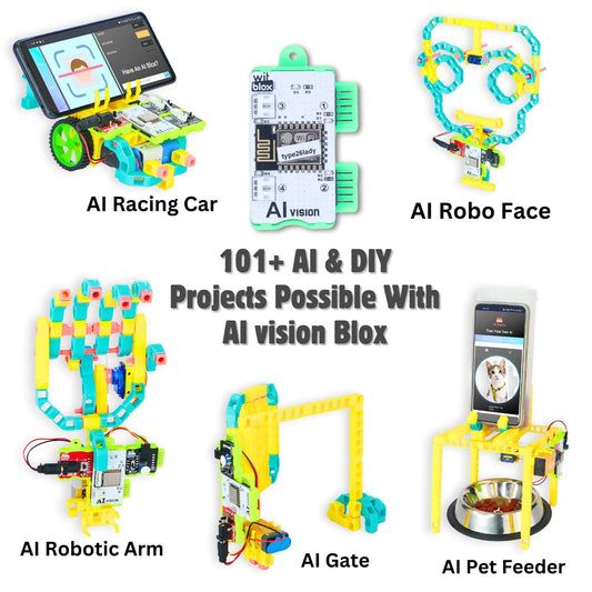 Witblox AI Robotics Kit | 101+ DIY Projects & Plug-and-Play STEM Toy | Featured on Shark Tank India
