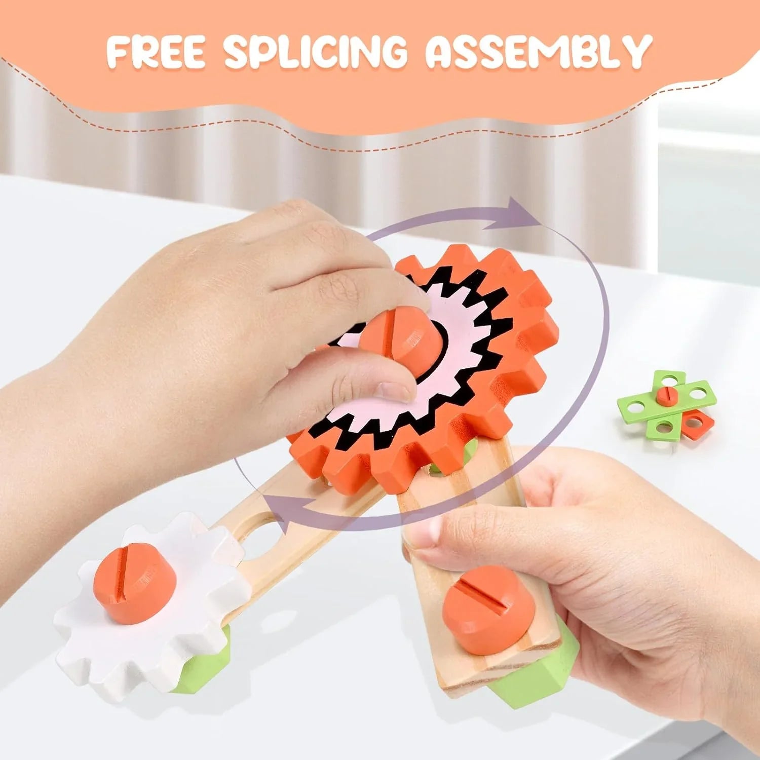 Junior Builders Wooden Tool Bench – Pretend Play Workstation with Tools for Kids, 3+ - Jaiman Toys