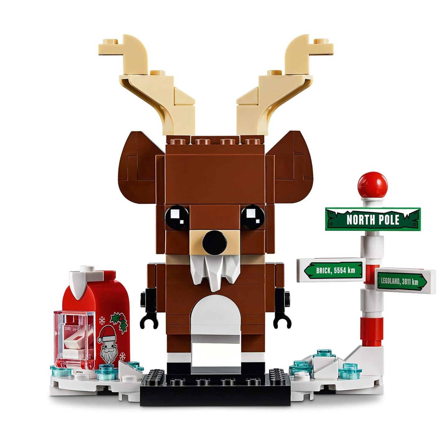 LEGO 40353 Brickheadz Reindeer, Elf & Elfillo Christmas Decorations (281 Pieces)