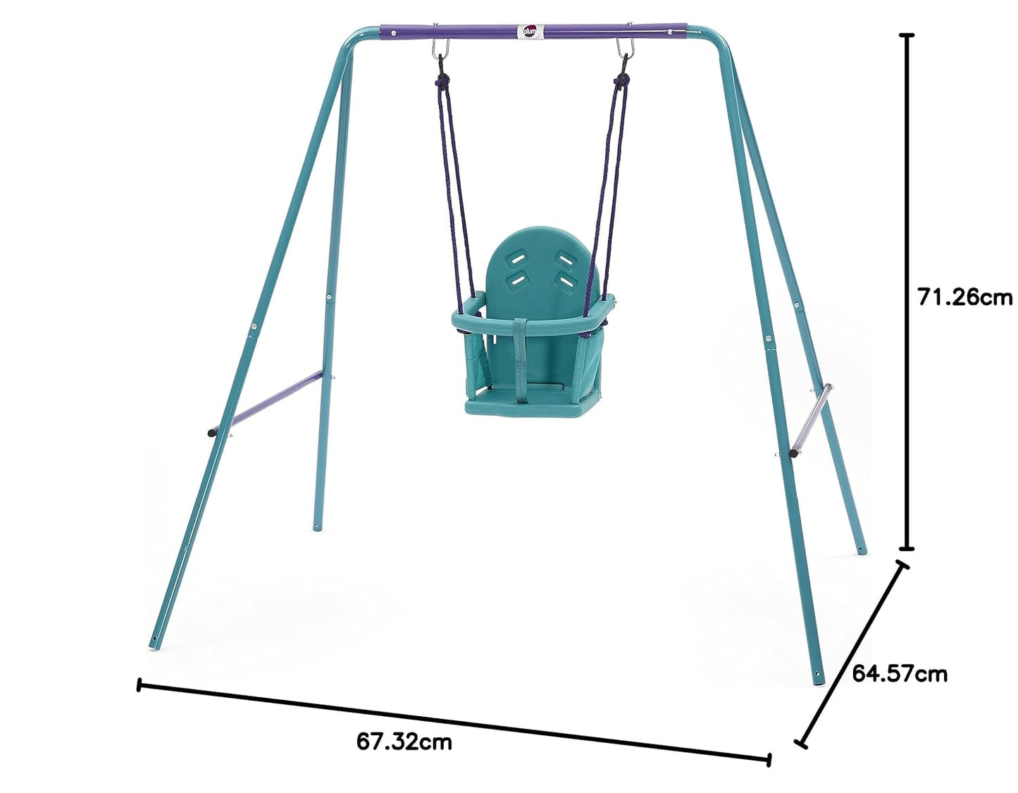 Plum 2-In-1 Swing Set With Adjustable Steel Frame, Suitable For Babies, Toddlers And Children ,181 Cm