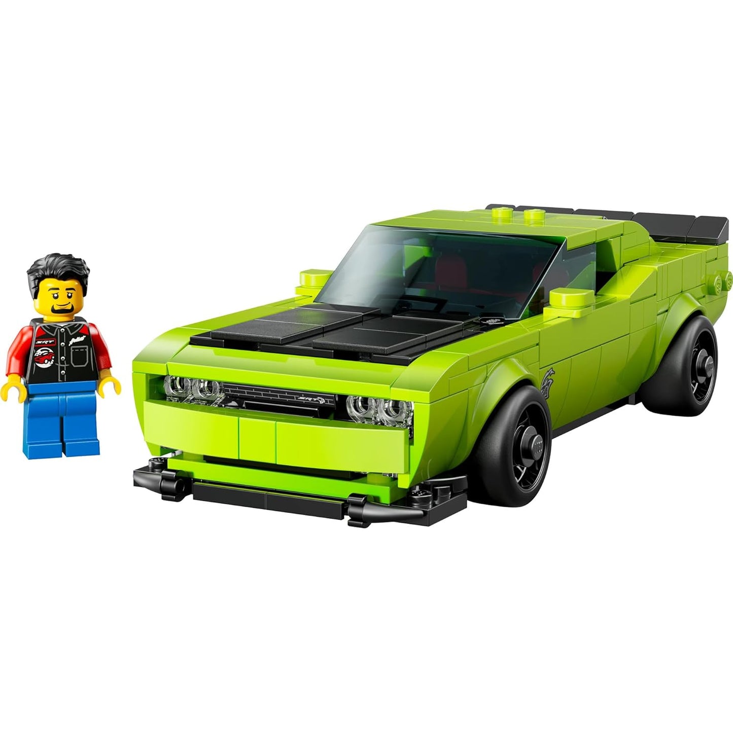 LEGO Speed Champions 77237 Dodge Challenger SRT Hellcat Sports Car  390Piece Muscle Car with Driver Minifigure (Ages9+)