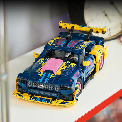 LEGO 42236 Technic Custom Garage Ford Mustang GT – 973-Piece Customizable Car Building Set, Ages 10+