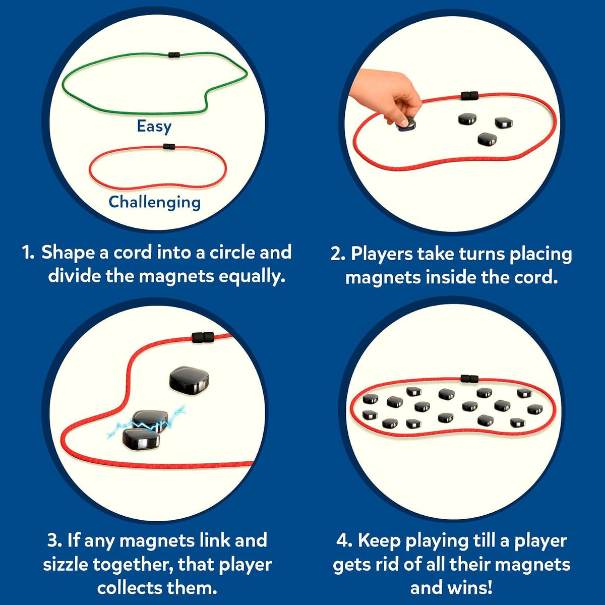 Skillmatics Classics Sizzle Magnetic Strategy Game – 2–4 Players, Two Difficulty Levels